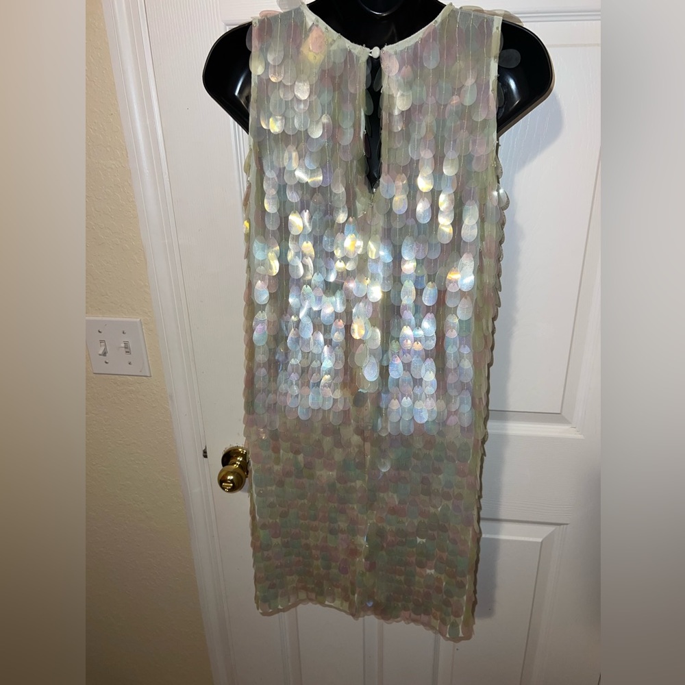 Iridescent disc sequined dress - Picture 7 of 7